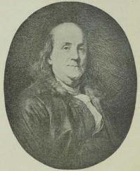 Fig. 2. Benjamin Franklin.<bEfter Maleri af Duplessis i Kunstmuseet i Boston.