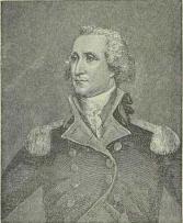 Fig. 3. Georg Washington. (Efter Maleri af Trumbull). Fig. 3. Georg Washington. (Efter Maleri af Trumbull).