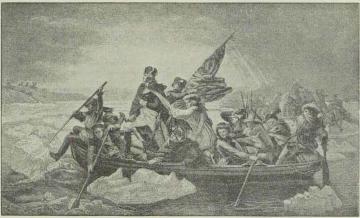 Fig. 52. Washington gaar over Delaware den 26. December 1776.