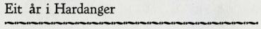 Eit år i Hardanger