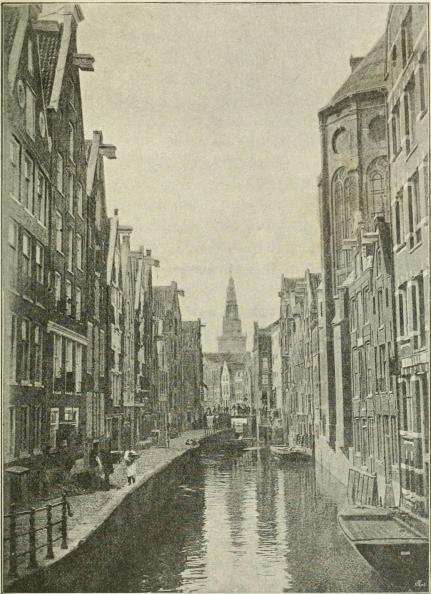 De oudezijds kolk. Amsterdam.