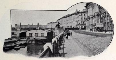 Fontanka i närheten af Anitschkowbron.