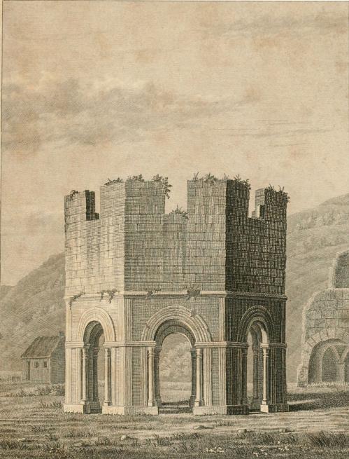 Tho:s Wright del.                        P. C. Schöler sc.<bANCIENT STRUCTURE AT MELLIFONT ABBEY.