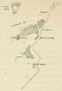 Fig. 6. Graffält i trakten af n. v. St. Kannikegård före år 300 eft. Kr.