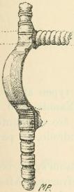 Fig. 14. Fibula af brons. Kobbeå, gr. 11, Bornholm.