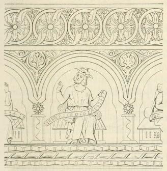 Fig. 8. Väggmålning i Råda chor. Vermland.