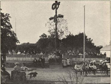 Midsommarafton, Folkets hus, Billesholm.<b<smalFoto Björkgren, Billesholm grufva.</smal