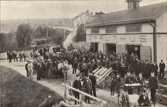 Brandkåren i Sollefteå.<b<smalFoto Sandberg, Sollefteå.</smal