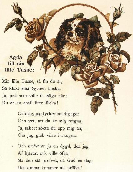Agda till sin lille Tusse: