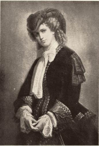 Kristina Nilsson.<bSom Nancy i Marta. Oljemålning.