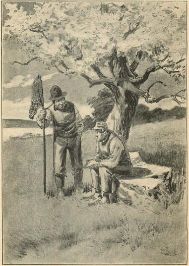 <smalIll. E Å-g[=Emil Åberg]</smal<bNär vi nådde fram till det hvita trädet, stannade Bengt och satte sig på den stora stenen.