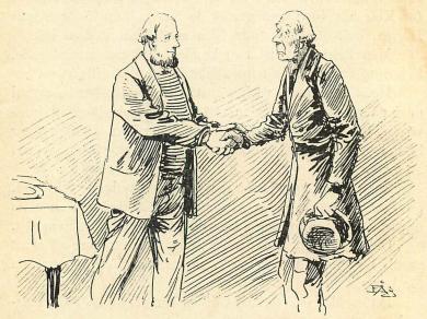 <smalIll. E Å-g[=Emil Åberg]</smal<bMen denne fick syn på’n och tog honom med sig in.