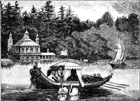 Lustparti vid Virginia Water, nära Windsor.