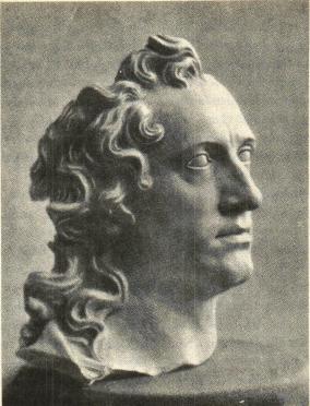 Ett av de vackraste Goetheporträtten.<bMartin Gottlob Klauers byst (från omkr. 1790) i<bGoethe-Nationalmuseum i Weimar. Ett av de vackraste Goetheporträtten.<bMartin Gottlob Klauers byst (från omkr. 1790) i<bGoethe-Nationalmuseum i Weimar.