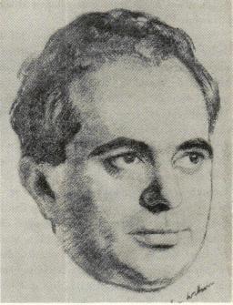 LOUIS GOLDING<bEfter en teckning av Helen Wilson.