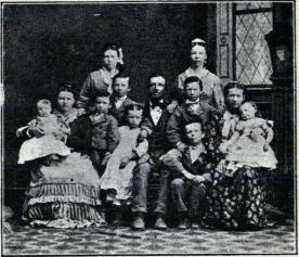 Mormonfamilie med 4 Hustruer og 7 Børn.