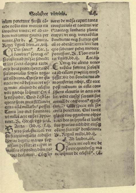 BREVIARIUM NIDROSIENSE.<bHólar: Jón Matthiasson 1534. Bl. llij och lliij.