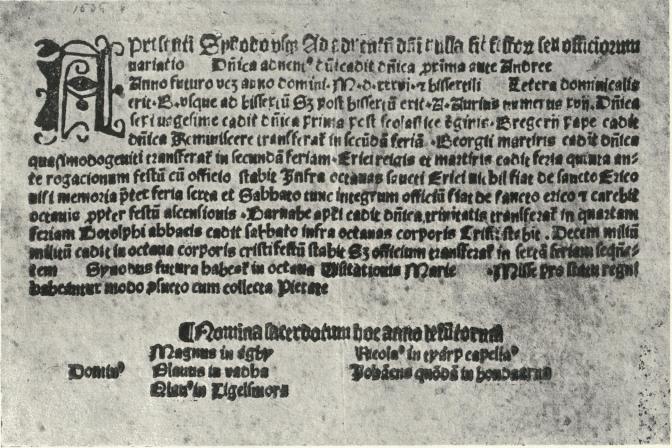 Fig. 3. 1535 ÅRS SYNODALCIRKULAR.