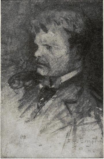 Olle Sager-Nelson. Akvarell av Alfred Bergström.