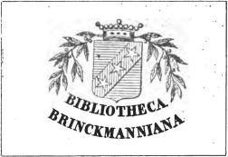 Brinkmans exlibris.