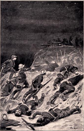 <smalIll. G.L.A.[=Gen. Stab. Lit. Anst.]                A.L.[=Alex. Langlet]</smal<bSTORMNINGEN AF IMMELSBORG.