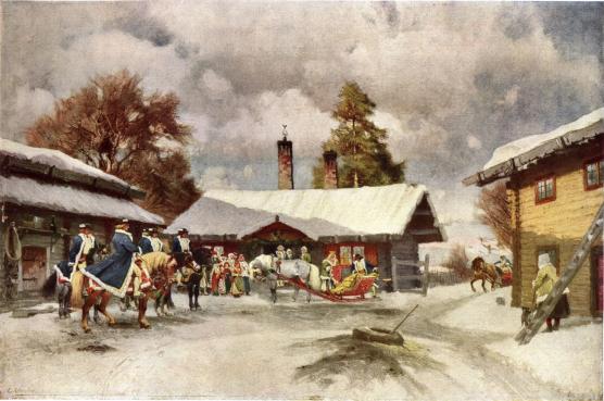 <smalIll. O. Arborelius<bBRÖLLOP. ORSA SN, DALARNA. BILD l6.                                        O. ARBORELIUS</smal