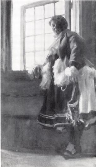 <smalVID FÖNSTRET. MORA SN, DALARNA. BILD 25. A. ZORN</smal