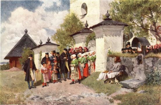 <smalIll. Olof Arborelius 1853<bEFTER KONFIRMATIONEN. FLODA SN, DALARNA. BILD 47.                        O. ARBORELIUS</smal