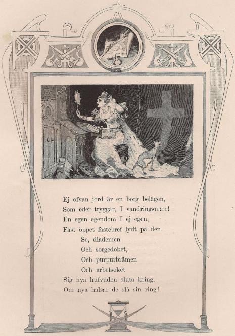 <smalIll. C. L.[=Carl Larsson]                        ﻿R. LINDGREN.</smal