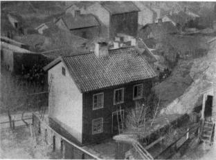 Huset där Wetterlindsdramat utspelades år 1887