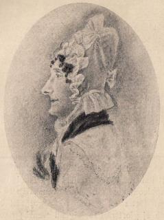 Louise Key-Fleetwood.<bEfter en blyertsteckning. Louise Key-Fleetwood.<bEfter en blyertsteckning.