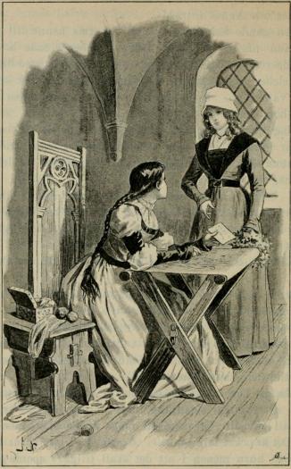 <smalIll. J. N.[=Jenny Nyström]</smal<b»Hvad är det?» frågade Agnes. (Sid. 88.)