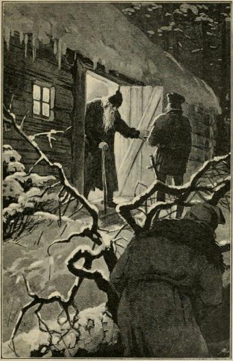 <smalIll. J. N.[=Jenny Nyström]</smal<bHan såg tvenne män färdiga att aflägsna sig därifrån. (Sid. 409.)