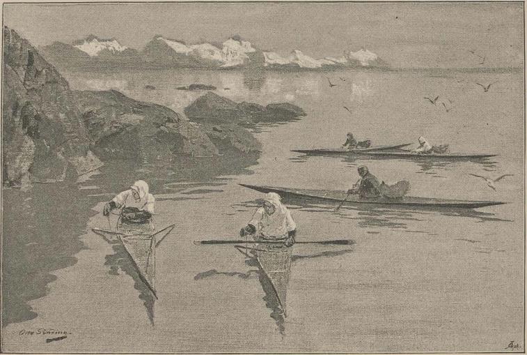 <smalIll. Otto Sinding</smal<b<biPå fiskplatsen.</bi