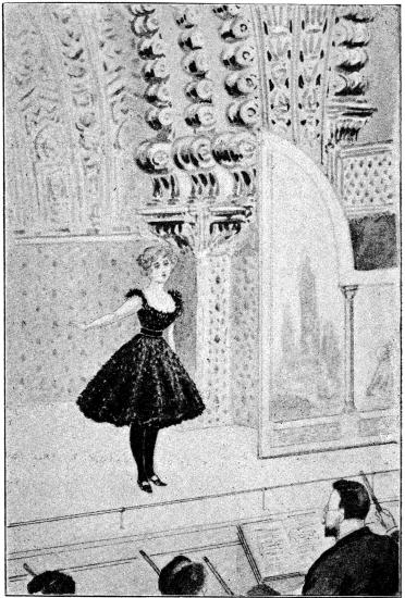 <bDen vackra sångerskan började sin kuplett. (Sid. 92.)<b– Interiör från Sveasalen. –