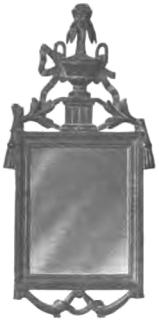 Fig. 4. Väggspegel<bfrån Sanda sn, Gottland.<bH. 67,5 cm.  N. M. 106,258.
