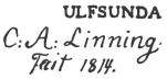 Fig. 15. Signatur å Ulfsunda-pendylen.