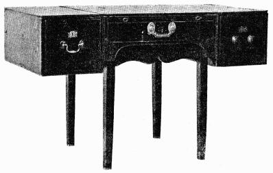 Fig. 9. Skrifbord. Sign. Joh. Christ. Linning. H. 73,7 cm. N. M. 110 247.
