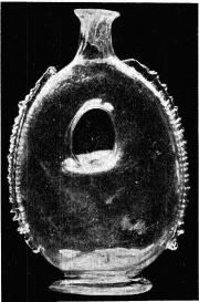 Fig. 11. Glasflaska från Källsjö sn, Halland. H. 17 cm. N. M. 24,846.