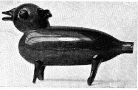 Fig. 16. Flaska af grönt glas. Från Steneby sn, Dalsland. H. 12 cm. N. M. 71,266.