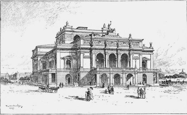 <smalIll. R.[=Robert] Haglund, 1891</smal<bDen nya operan.