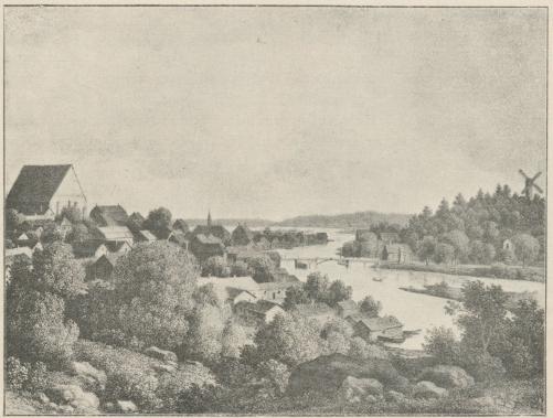 Borgå.<bEfter litografi, utförd år 1822 af <span class=