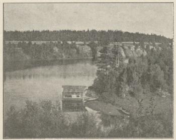 Utsikt från Tuovilanlahti, nordväst om Maaninka.