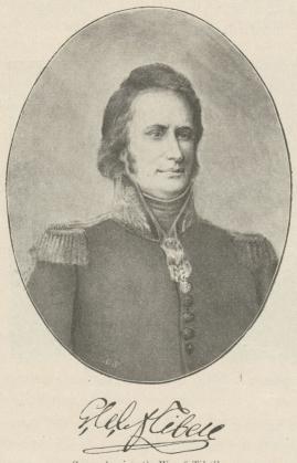 Generalmajor G. W. af Tibell.<bEfter ett porträtt, tillhörigt Generalstabens <btopografiska afdelning.
