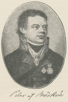 Förste fältmedicus Pehr af Bjerkén.<bEfter en målning af <span class=