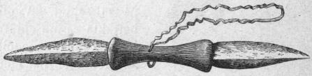 Fig. 34. Stenknif med två blad från Nordamerika.