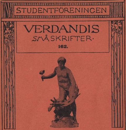 STUDENTFÖRENINGEN <bVERDANDIS <bSMÅSKRIFTER <b162.