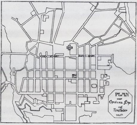 PLAN over Christiania Bye og Forstæder 1827.<bChristiania 1827.