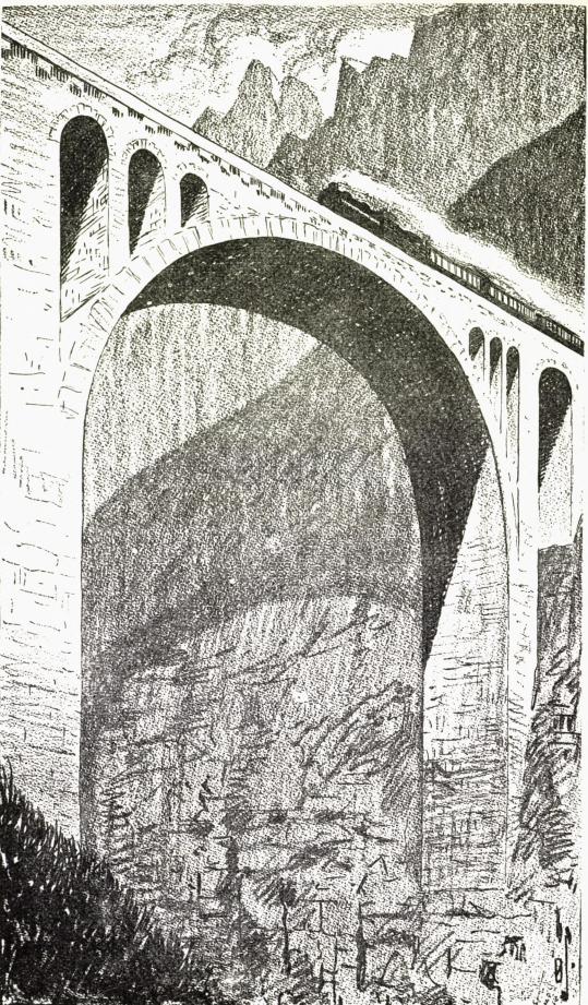 Nutidsbygning. Jora jernbanebro af 1924.