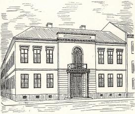 Göteborgs gymnasium<b(Västra Hamngatan 15; på nuvarande telefonstationens tomt)